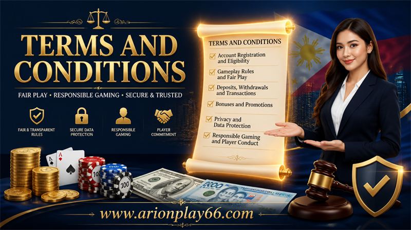 Terms and Conditions on ArionPlay Terms and Conditions on ArionPlay